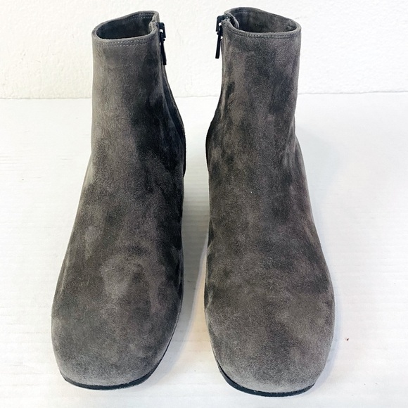Vince Grey/Pewter Ostend Suede Booties Size 8 - Picture 3 of 7